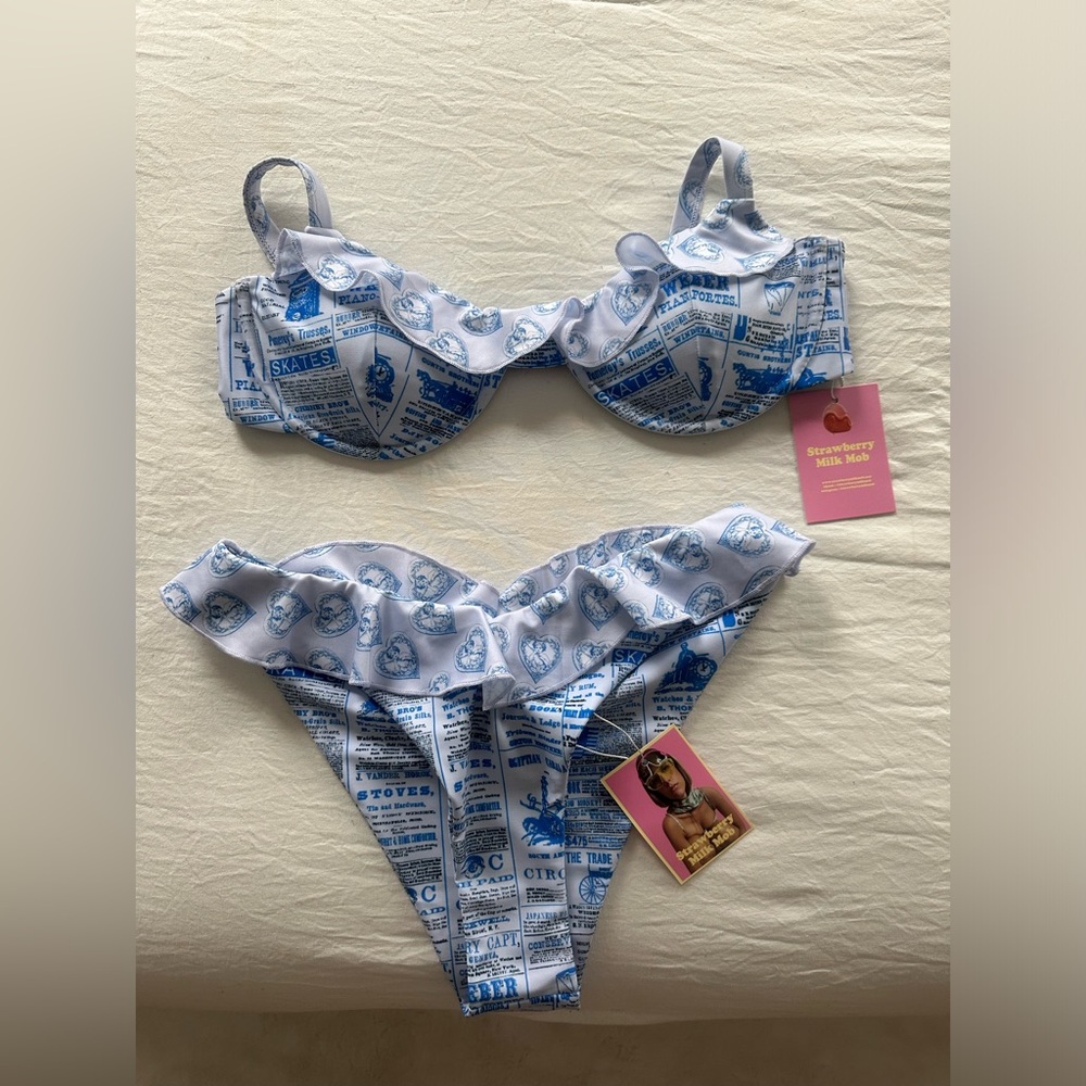 Women’s Bikini Set Strawberry Milk Mob- Miss Dolly